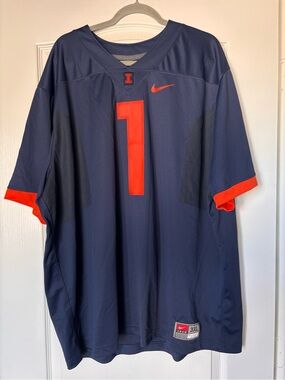 Nike university of Illinois Team Jersey football men’s size 3XL XXXL
